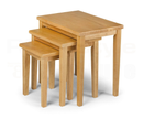 Clare Nest Of Tables - Natural Oak Finish