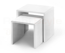 New York High Gloss White Nest Of 2 Tables