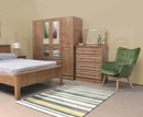 Nore 1 Door Robe with Mirror + 2 Drawers