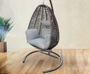 Oslo Metal Swing Chair - Dark Grey