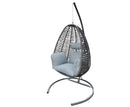 Oslo Metal Swing Chair - Dark Grey
