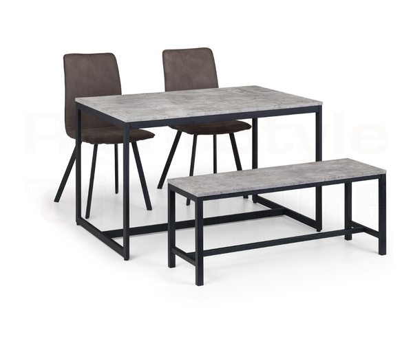 Perth Dining Table - Concrete Grey