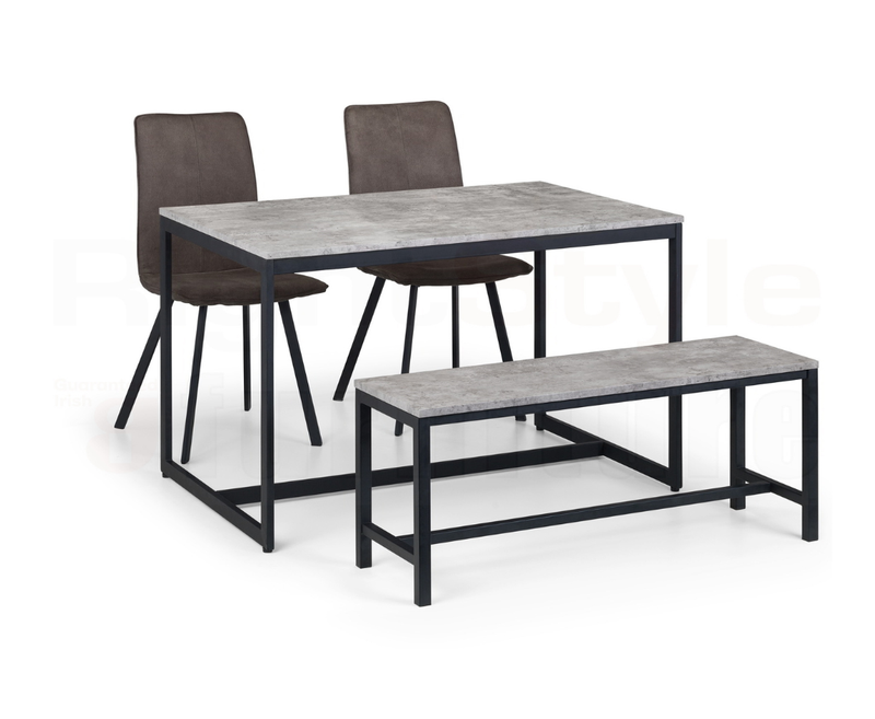 Perth Dining Table - Concrete Grey