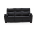 Positano 3 Seater Fixed Leather Sofa