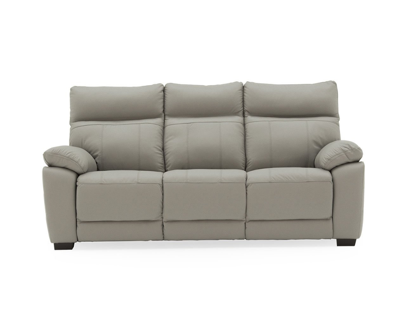 Positano 3 Seater Fixed Leather Sofa