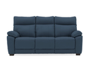 Positano 3 Seater Fixed Leather Sofa