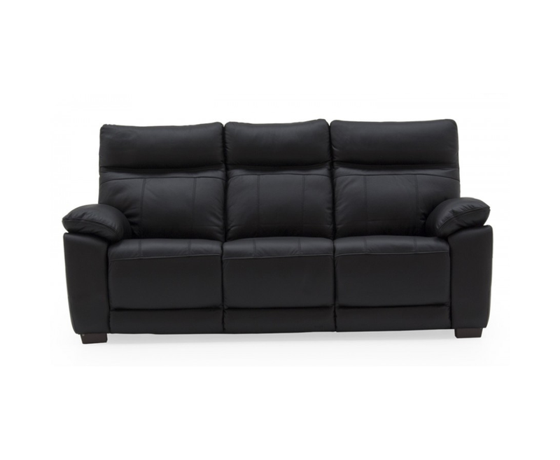 Positano 3 Seater Fixed Leather Sofa