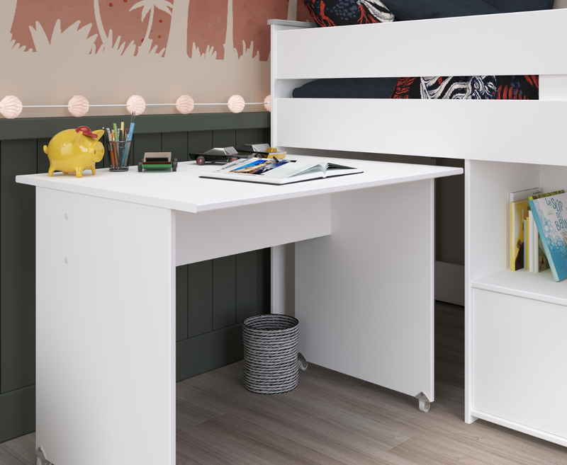 Reversa Midsleeper Bed Frame - White