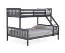 Salix Bunk Bed Frame, 3ft Single & 4ft 6 Double - Grey