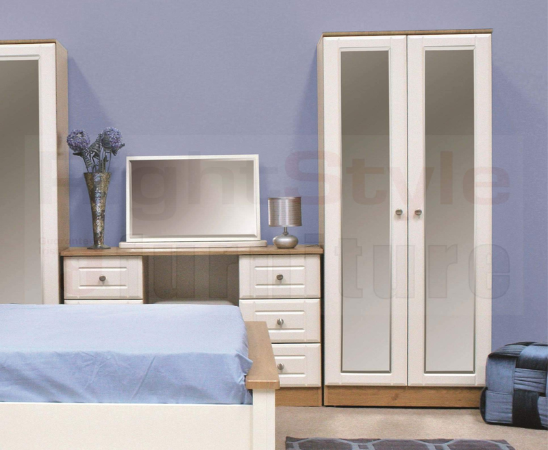 Shannon 1 Door Robe with Mirror + 2 Drawers