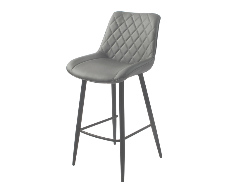 Silvia Bar Stools Grey PU