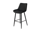 Silvia Bar Stools Black PU