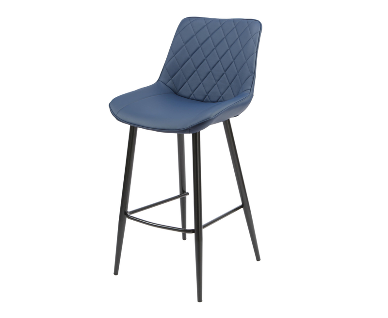 Silvia Bar Stools Blue PU