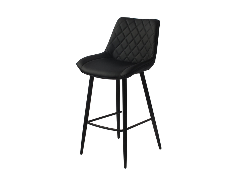 Silvia Bar Stools Black PU