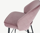 Sutton Velvet Bar Stool - Pink