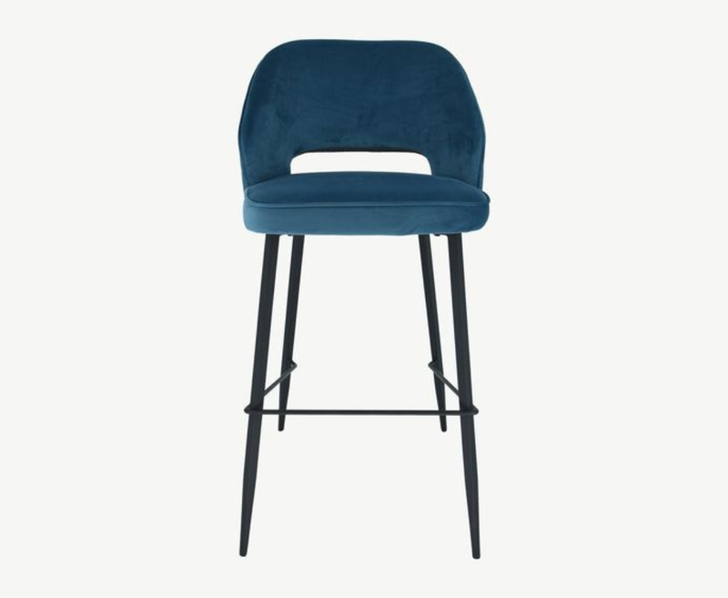 Sutton Velvet Bar Stool - Teal