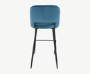 Sutton Velvet Bar Stool - Teal