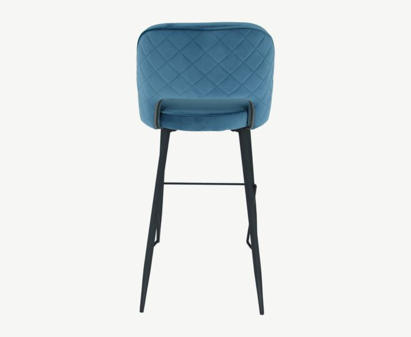Sutton Velvet Bar Stool - Teal