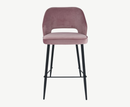 Sutton Velvet Bar Stool - Pink