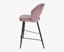 Sutton Velvet Bar Stool - Pink