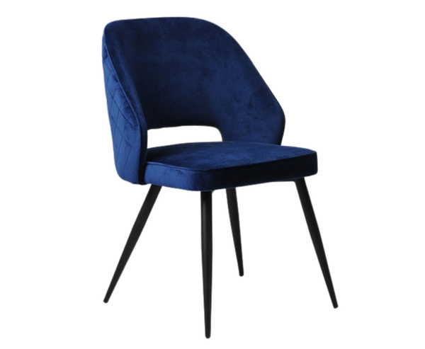 Sutton Velvet Dining Chair - Navy