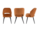 Sutton Velvet Dining Chair - Rust