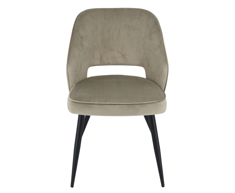 Sutton Velvet Dining Chair - Mink