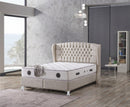Venus 6ft Superking Ottoman Bed Frame - Beige