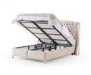 Venus 6ft Superking Ottoman Bed Frame - Sand