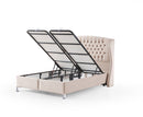Venus 6ft Superking Ottoman Bed Frame - Sand