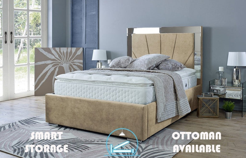 Aurora 4ft Ottoman Bed Frame- Naples Grey