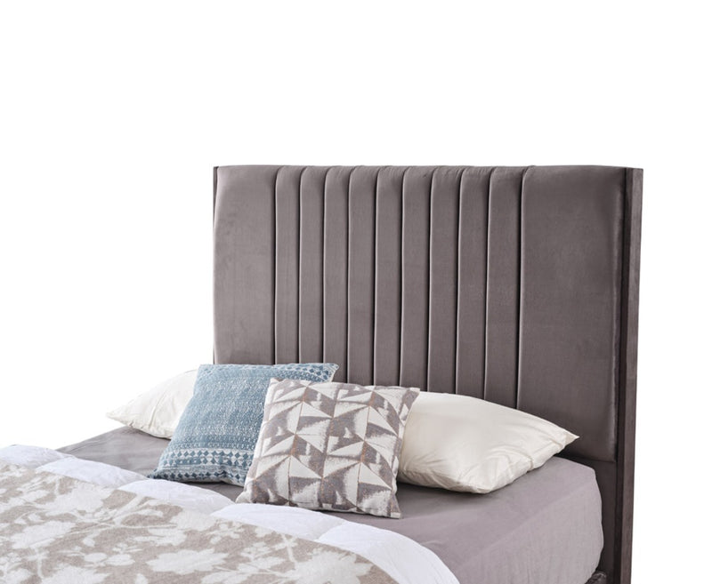 Roma 5ft Kingsize Ottoman Bed Frame - Cream | Grey