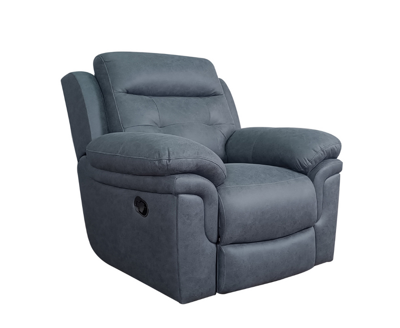 Bubble 3+1+1 Seater Reclining Sofa Set - Grey