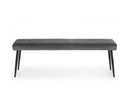 Bently 1.8M Dining Table with 2 Cruz Low Benches  - Grey