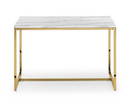 Olympia Dining Table - White Marble & Gold