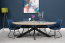 Manhattan 1.8m Oval Dining Set Inc. 6 Sutton Chairs - Full Set