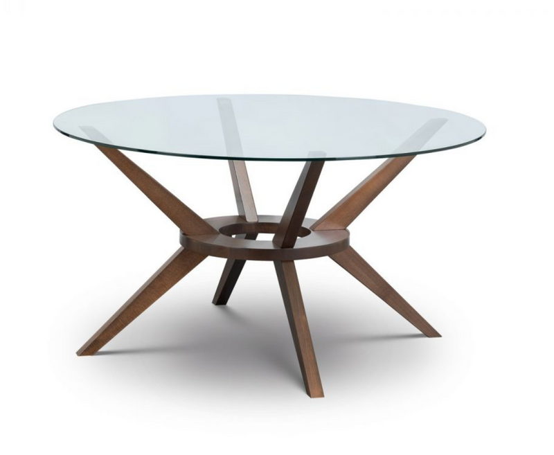 Chase Large Round Glass Dining Table