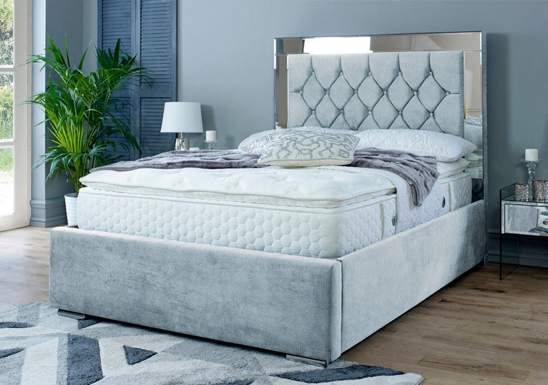 Dormer 5ft Kingsize Bed Frame- Velvet Grey