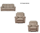 Bubble 3+1+1 Seater Reclining Sofa Set - Beige