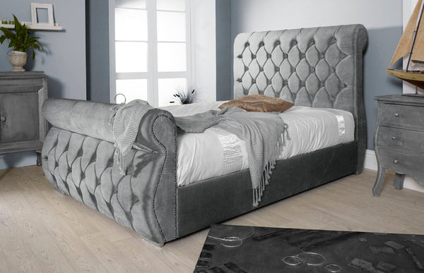 Chester 3ft Single Bed Frame- Naples Silver
