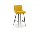 Cruz Velvet Bar Stool -  Navy | Mustard | Grey