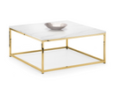 Olympia Coffee Table - White Marble & Gold
