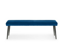 Bently 1.8M Dining Table with 2 Cruz Low Benches  - Navy