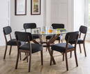 Chase Large Round Glass Dining Table