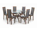Chase Large Round Glass Dining Table