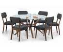 Chase Large Round Glass Dining Table