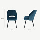 Sutton Velvet Dining Chair - Teal