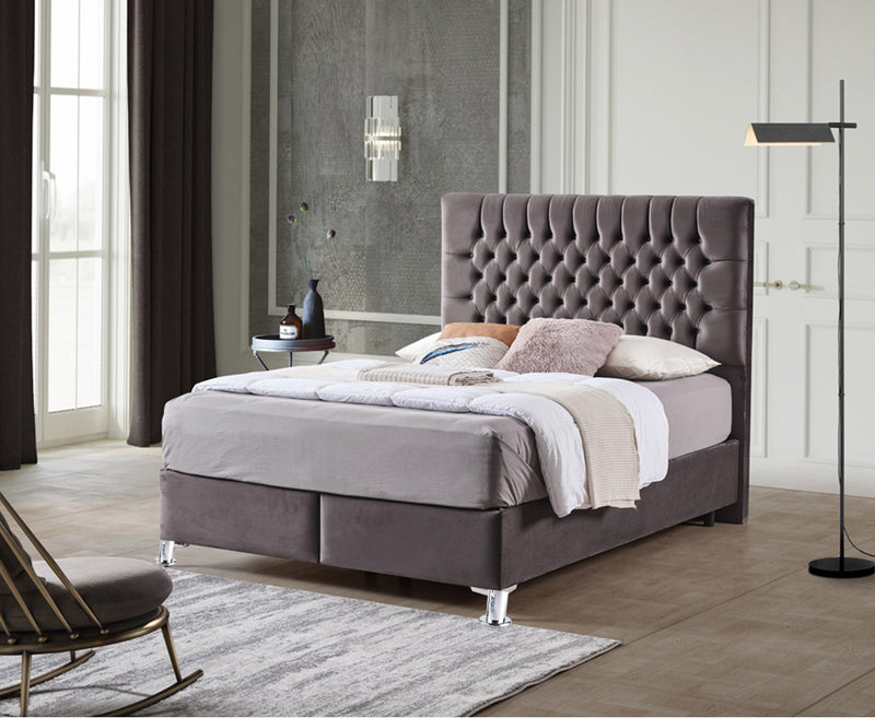 Astrid 6ft Superking Ottoman Bed Frame - Sand | Grey