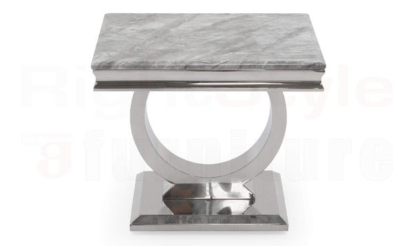 Athens Lamp Table, Grey Low