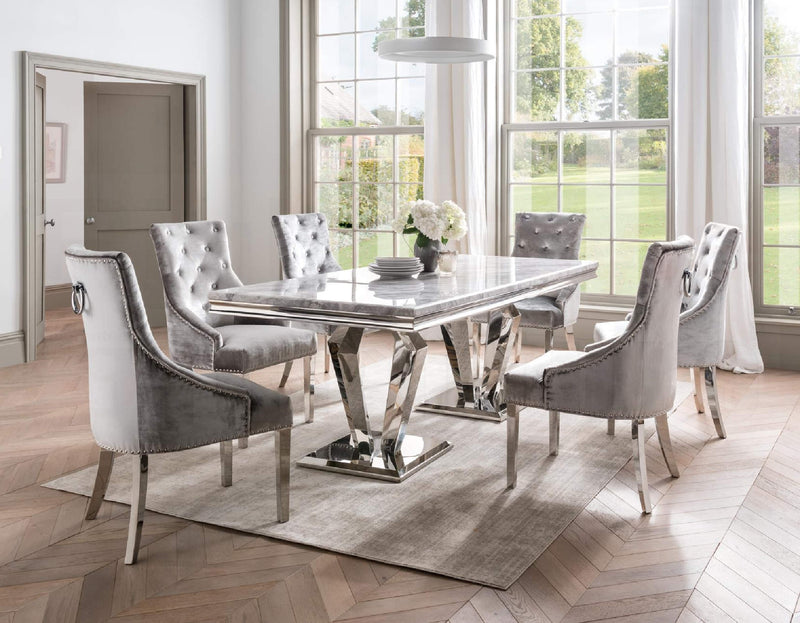 Arturo Dining Table, Grey 180cm